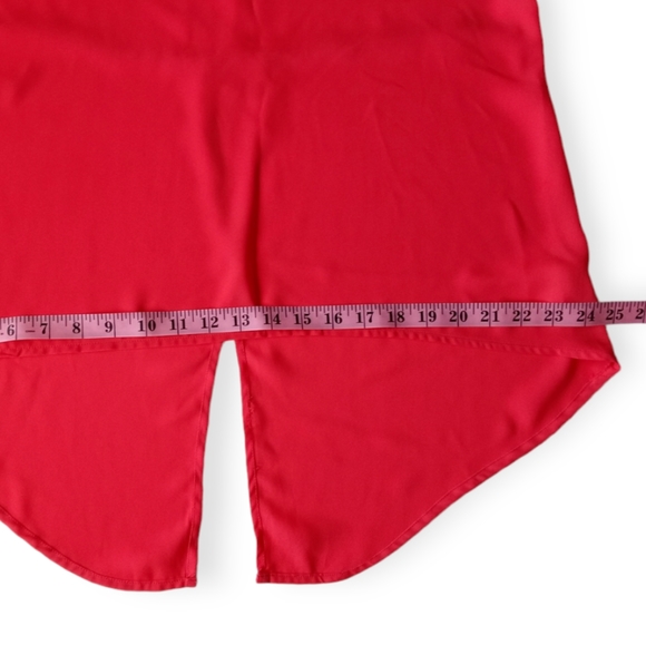 MERAKI WOMEN'S BLOUSE SHORT-SLEEVE. SIZE M. COLOR CORAL. - Picture 6 of 11